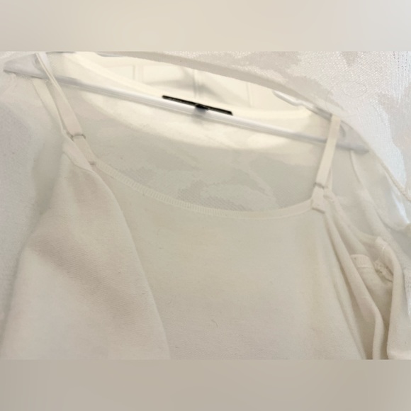 White House Black Market Sheer Floral Sweater - Picture 6 of 11